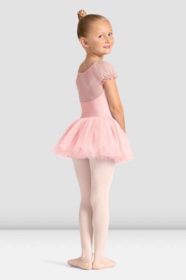 Girls Mirella Celestia Short Sleeve Printed Tutu Dress