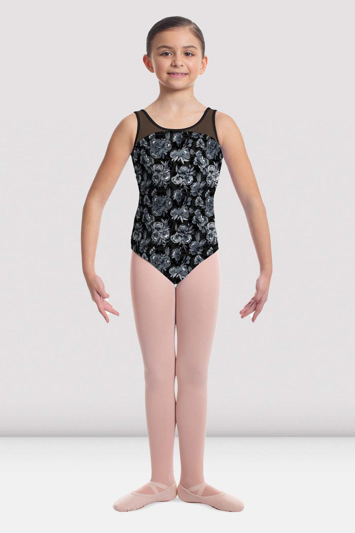 Girls Mirella Jardin Mesh Tank Leotard