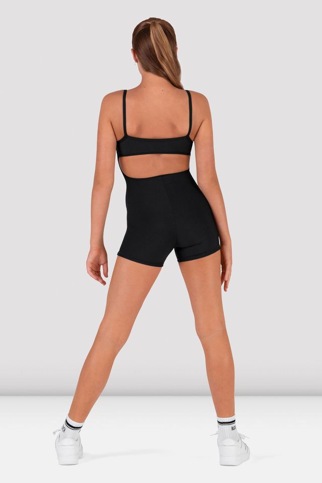 Girls Rib Cut Out Unitard