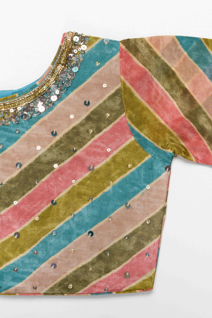 The Nesavu Girls Sharara / Plazo Set Girls Sharara Set with Embroidery for Festive Celebrations and Family Events Nesavu Nesavu girls sharara set digital print embroidery  festive outfit weddings events