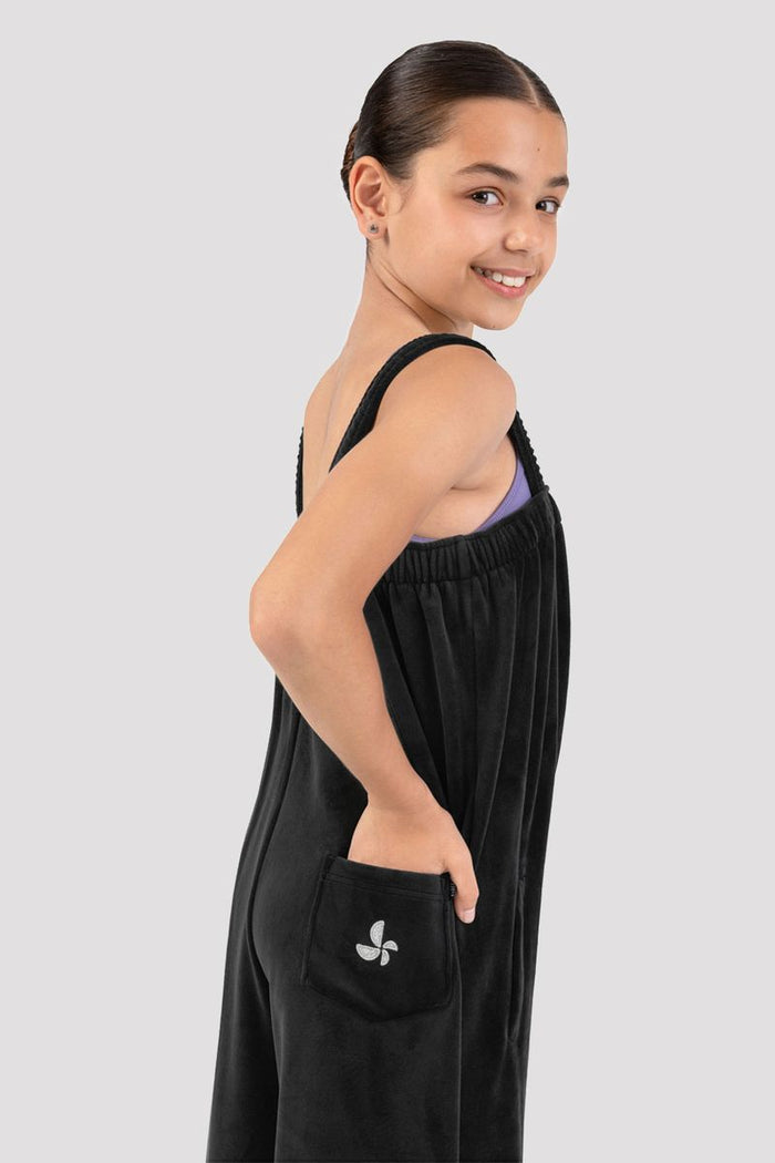 Girls Susan Velvet Jumpsuit