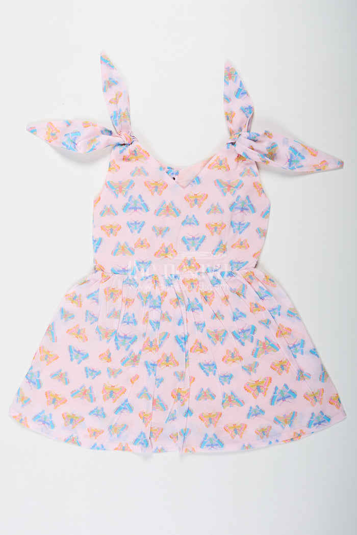 The Nesavu Girls Cotton Frock Girls White Cotton Frock with Colorful Butterfly Print Perfect for Roses Dress Theme for Toddlers and Kids Nesavu 16 (1Y) / White GFC1691A-16 Girls White Cotton Frock Butterfly Prints Roses Dress Inspired Collection Perfect Everyday Fun | The Nesavu