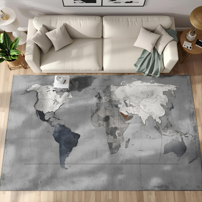 Globe Art Area Rug
