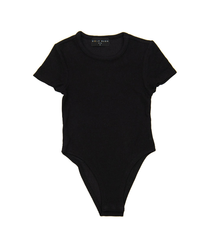 Gold Rush NYC Girls Bailey Ribbed Body Suit Girls Casual Tops Gold Rush NYC