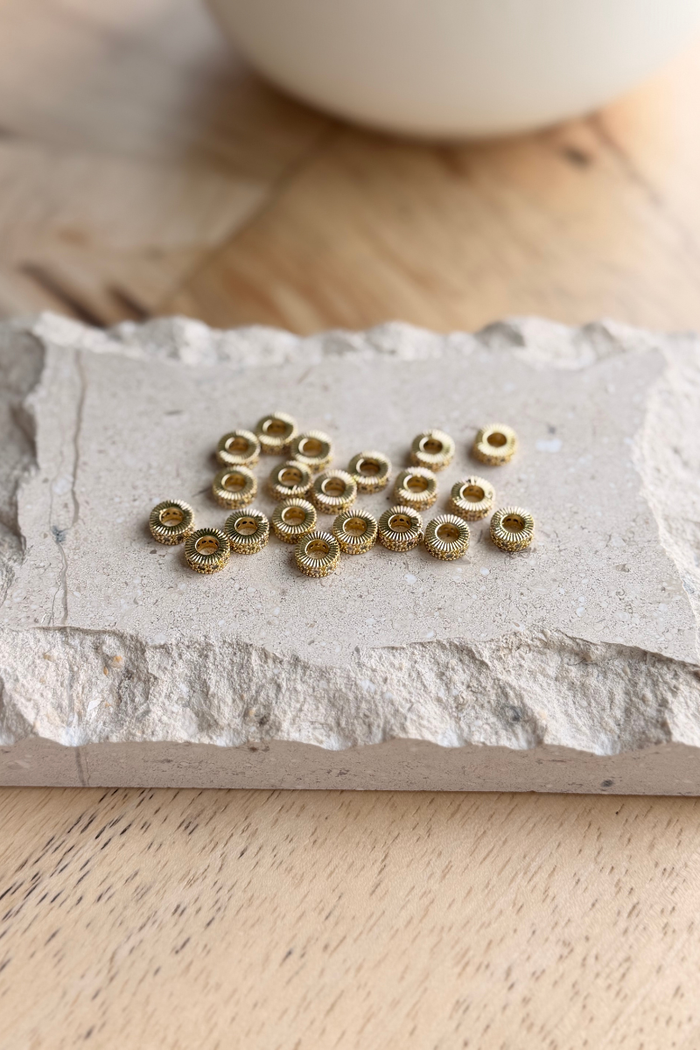 Golden Spark Charm Spacers