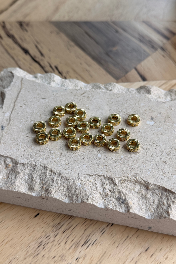 Golden Spark Charm Spacers