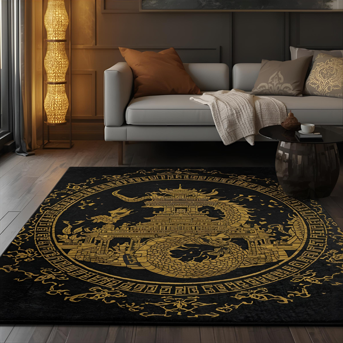 Golden Temple Area Rug
