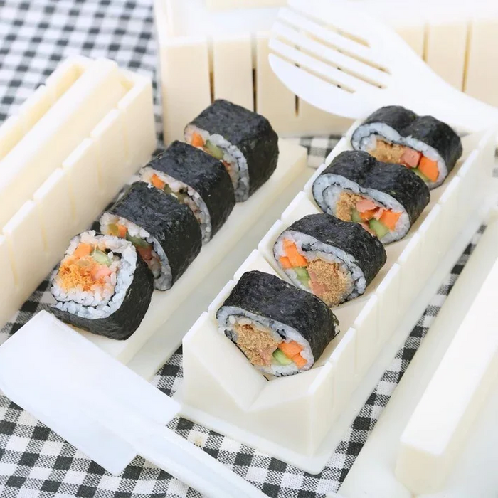 Gourmet Sushi Artisan Kit: 10 Piece Set Sushi Maker