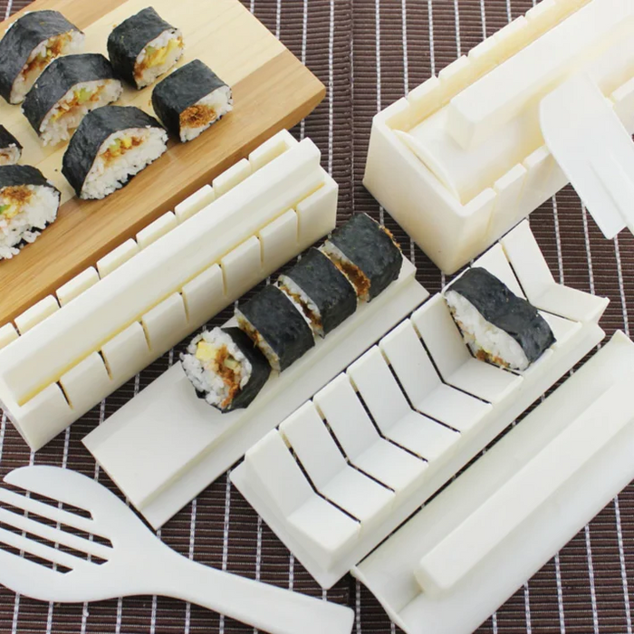 Gourmet Sushi Artisan Kit: 10 Piece Set Sushi Maker