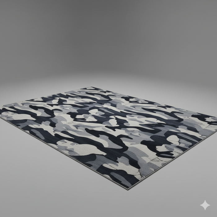 Gray Matrix Area Rug