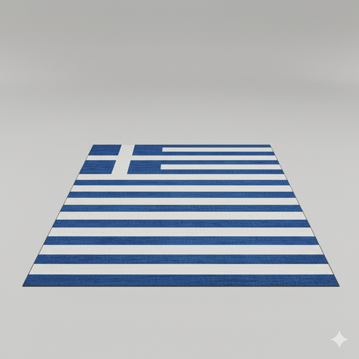 Greek Blue Waves Area Rug