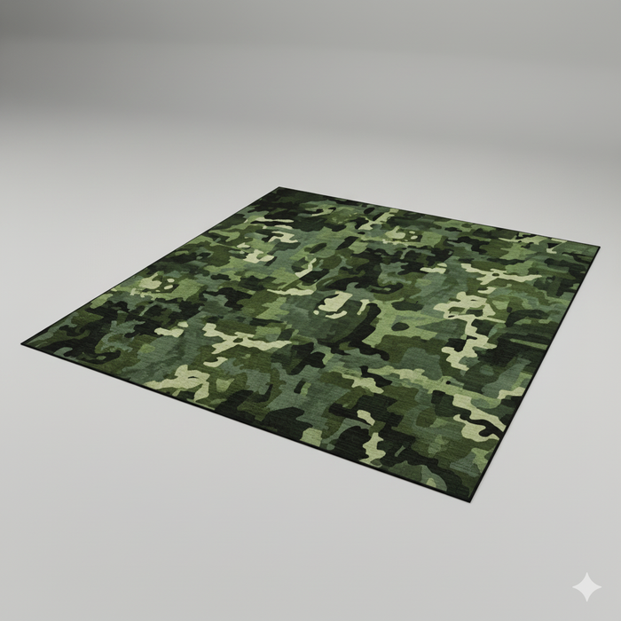 Green Field Area Rug