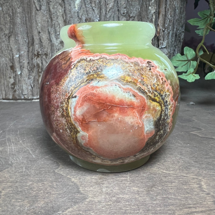 Green Onyx  Vase