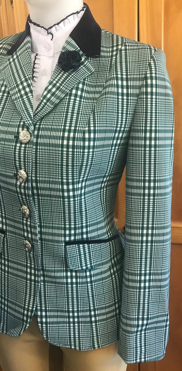 Green & White Check Lightweight  (588) Stunning New Hunter Jacket
