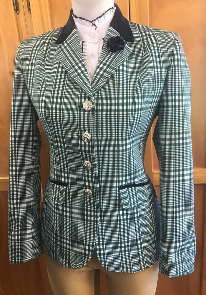 Green & White Check Lightweight  (588) Stunning New Hunter Jacket