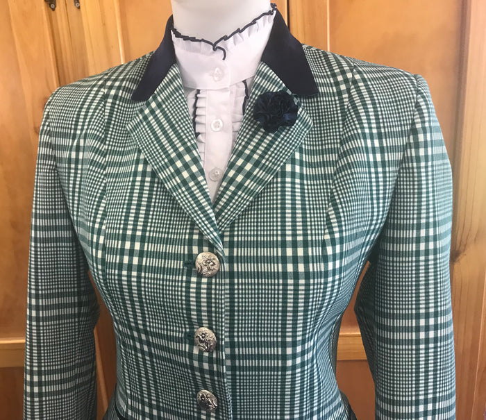 Green & White Check Lightweight  (588) Stunning New Hunter Jacket