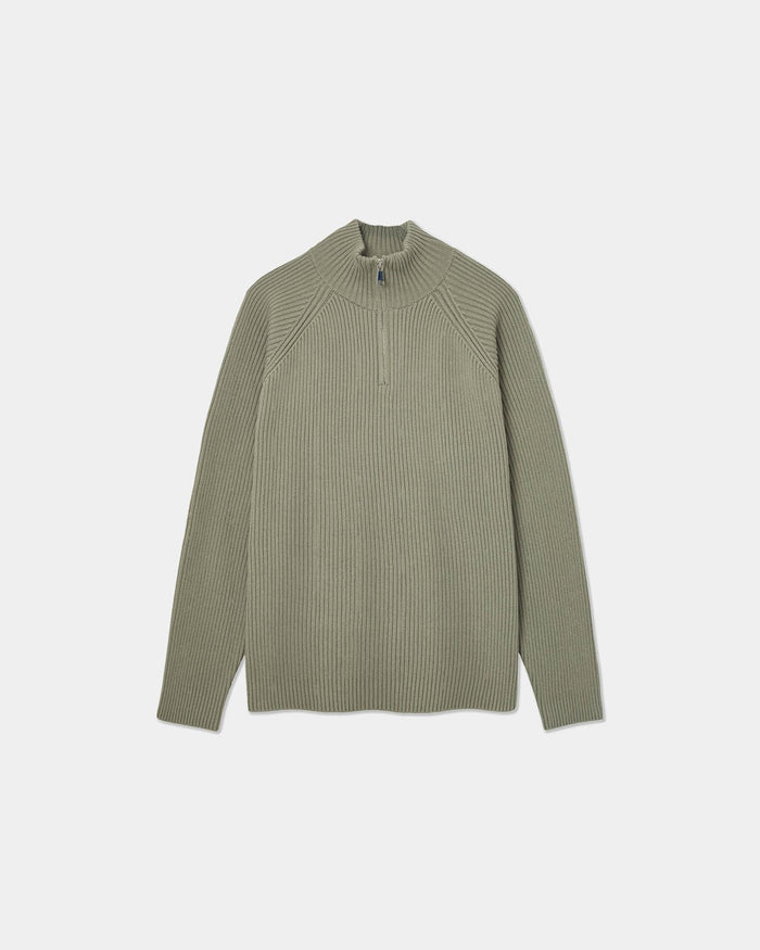 Half-Zip Knit Sweater, Women - AW25 - Laurel Oak
