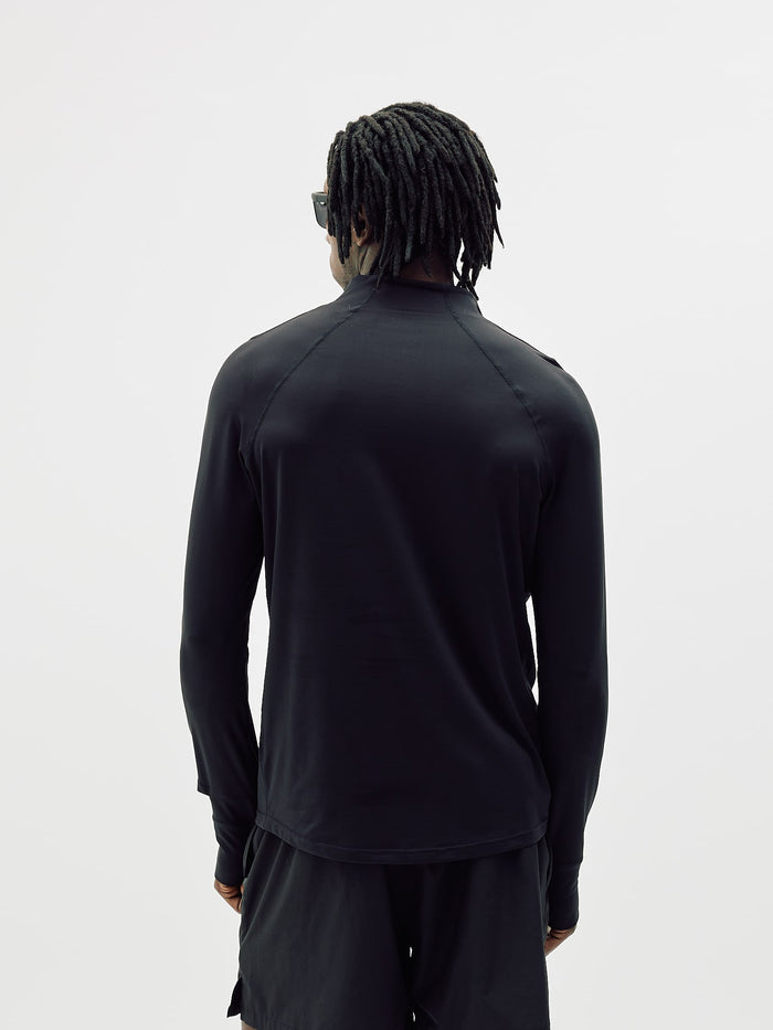 Half-Zip Midlayer Top, Men - Black