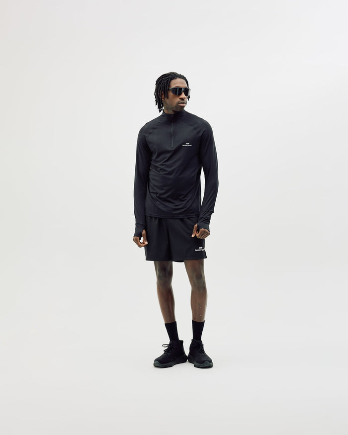 Half-Zip Midlayer Top, Men - Black