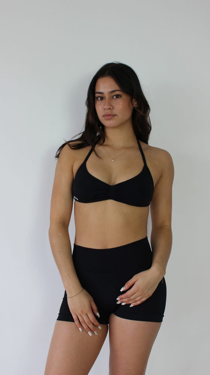 Halter Bra - Black