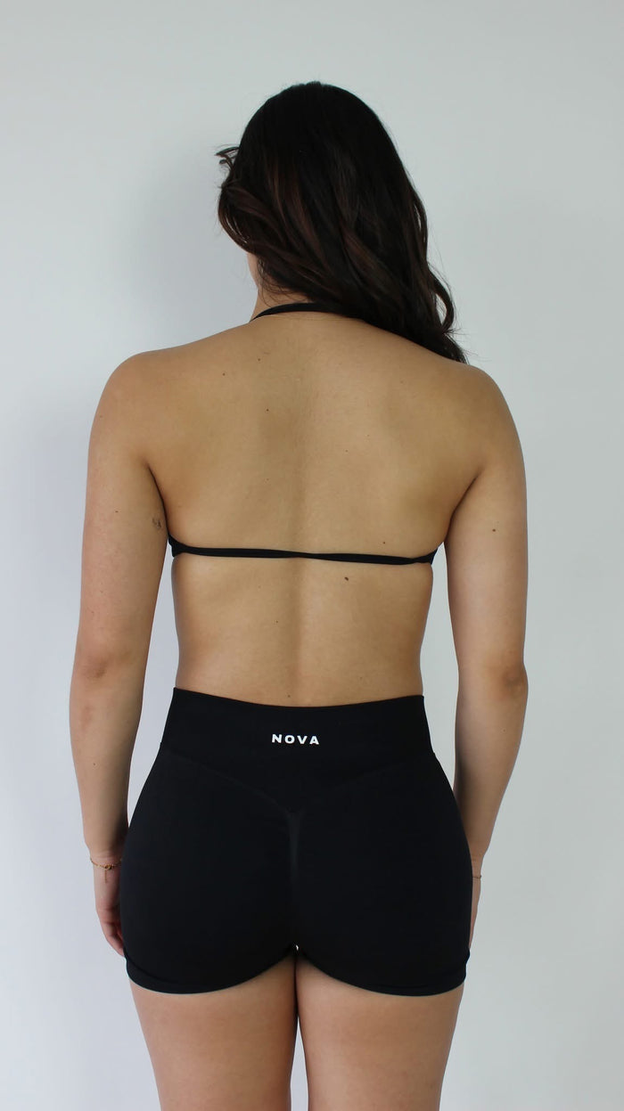 Halter Bra - Black