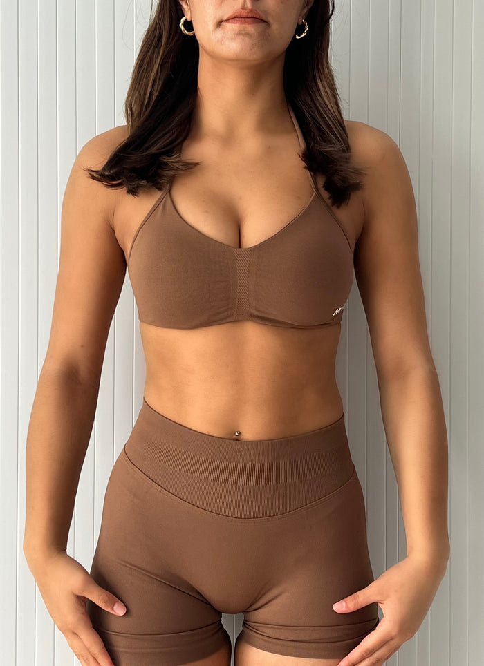 Halter Bra - Dark Brown