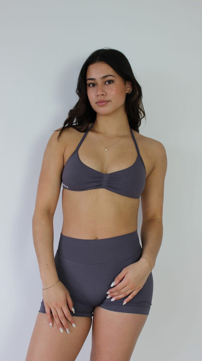 Halter Bra - Grey