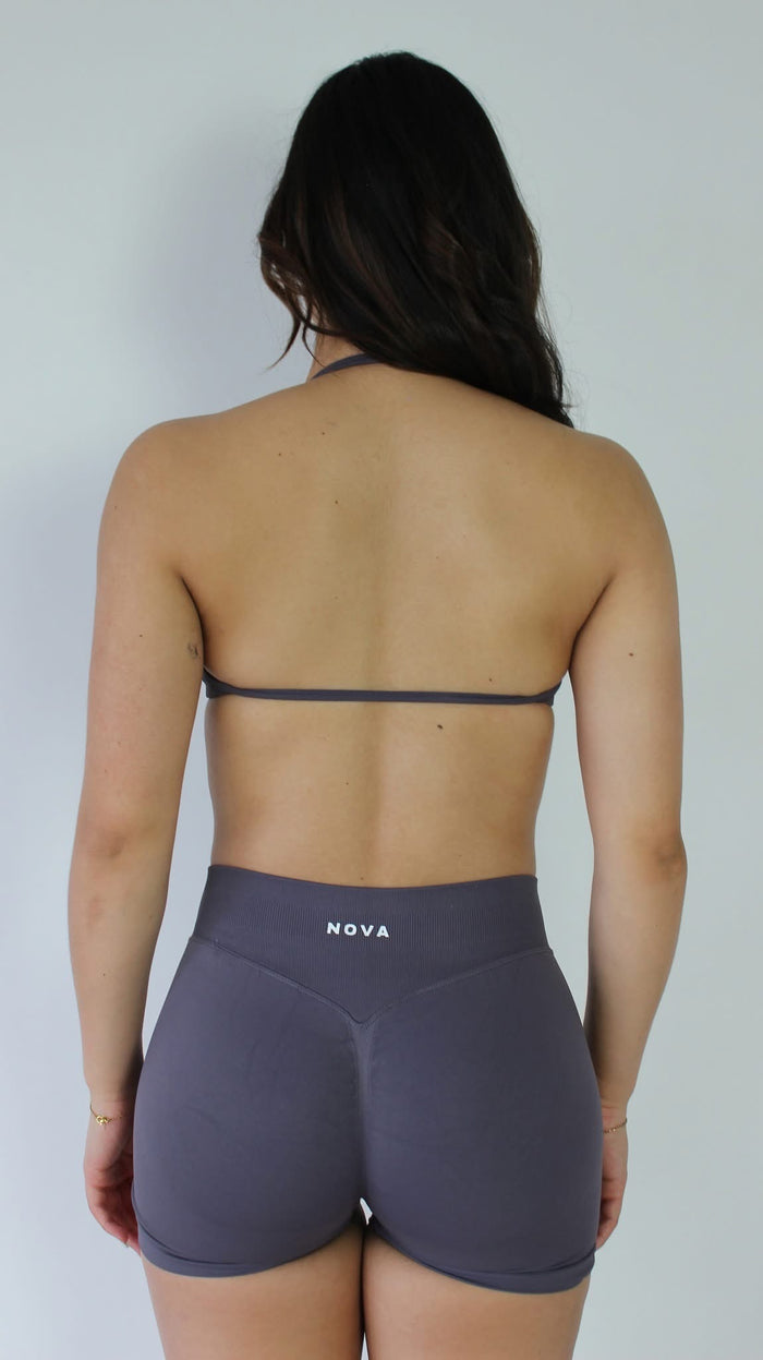 Halter Bra - Grey