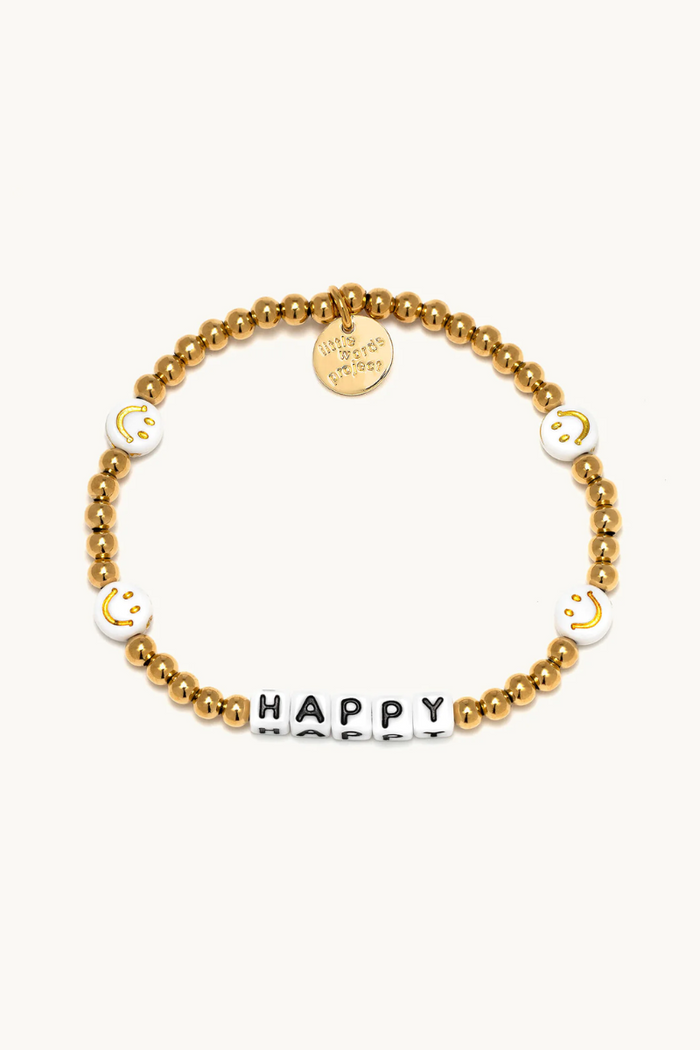 Happy - Waterproof Gold Bracelet  - FINAL SALE