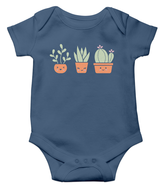 happy succulents onesie (12-18m)