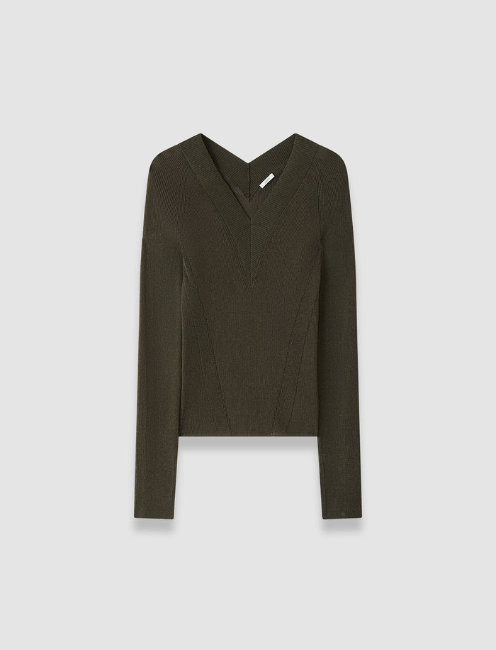Harti Linen Blend Knit Top