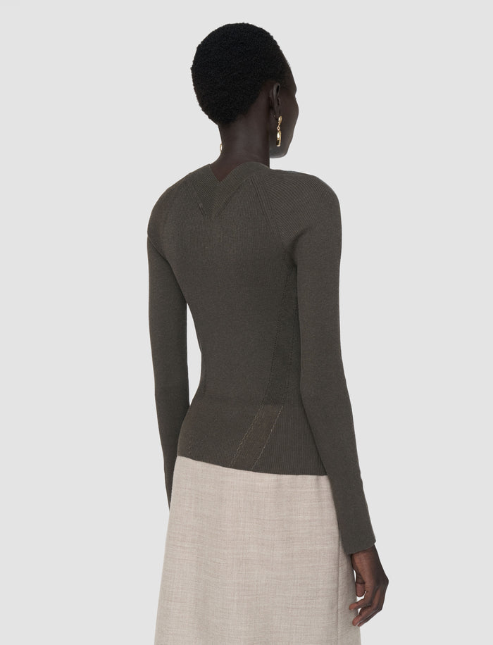 Harti Linen Blend Knit Top