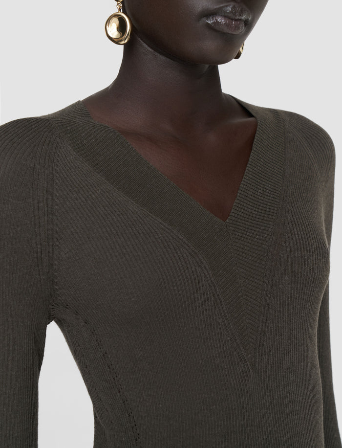Harti Linen Blend Knit Top