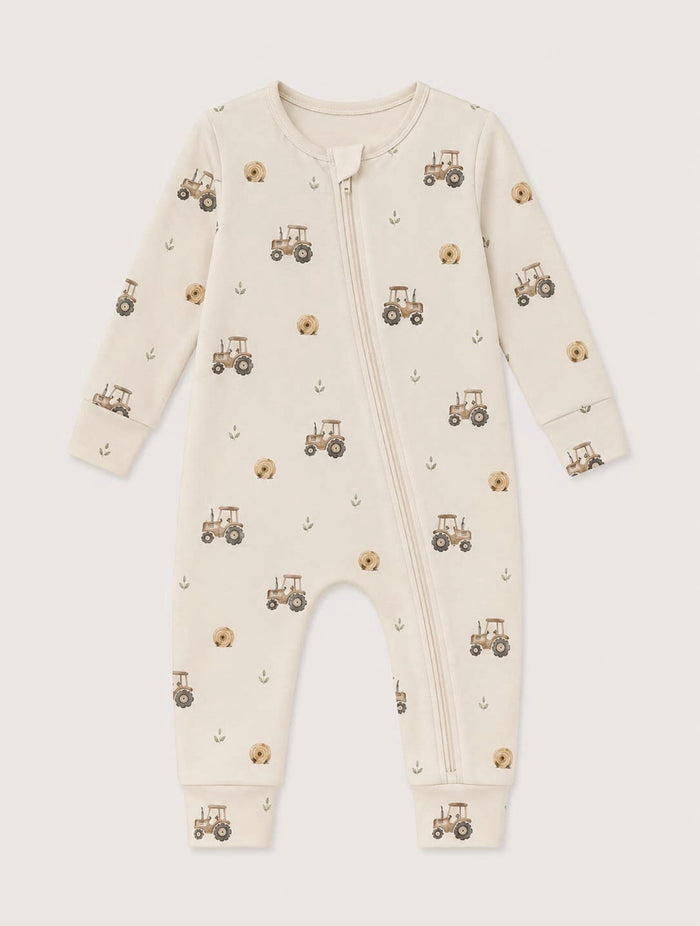 Hayride Ribbed Zip Pajamas