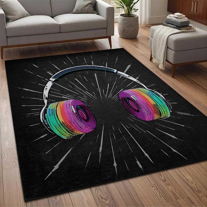 Headphones & Sound Area Rug