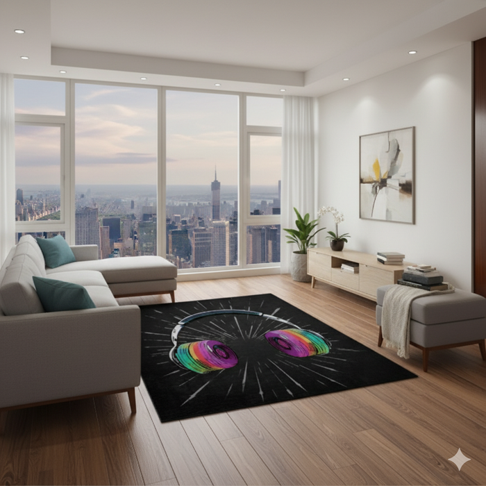 Headphones & Sound Area Rug