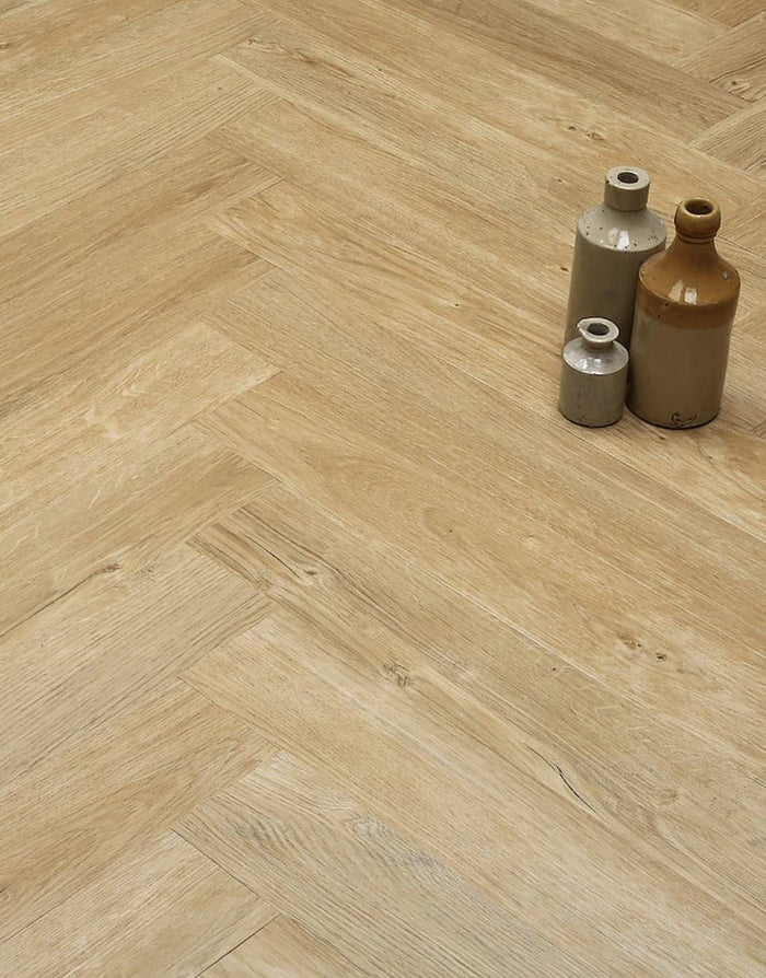 Hellvellyn Luxury Vinyl Herringbone - Natural Oak