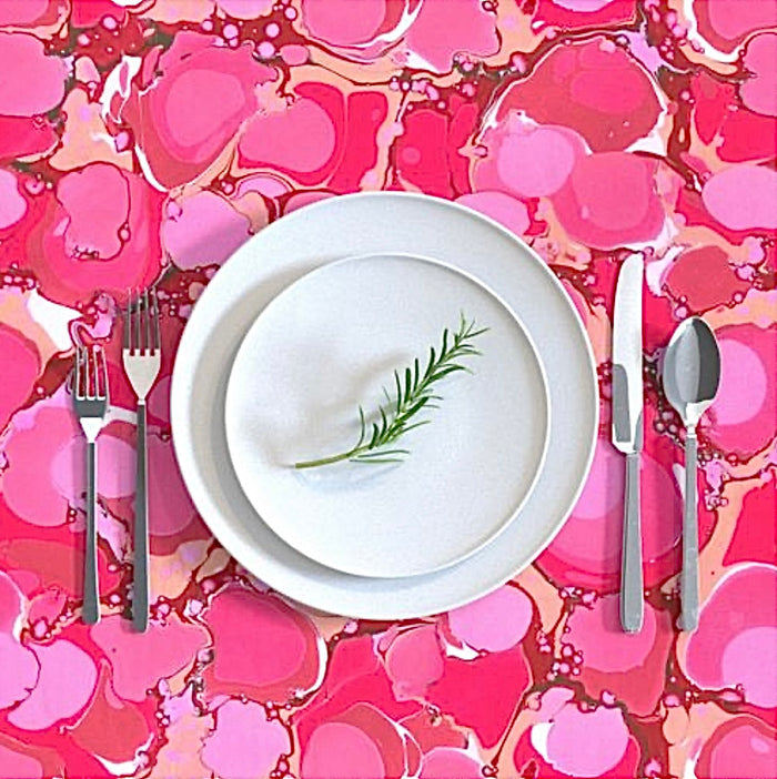 Hibiscus Rectangular Tablecloth MADE TO ORDER