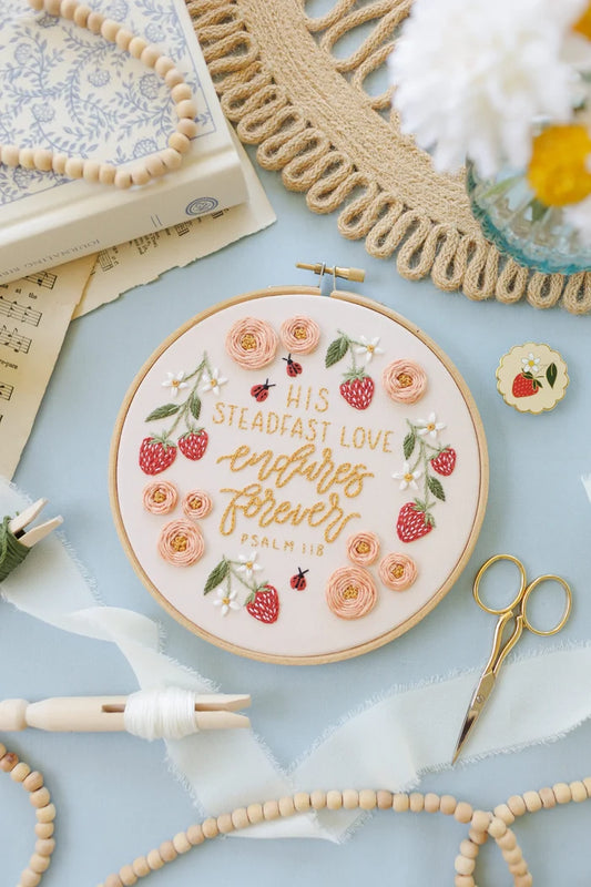 "His Steadfast Love" Embroidery Kit