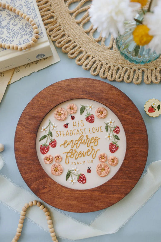 "His Steadfast Love" Embroidery Kit