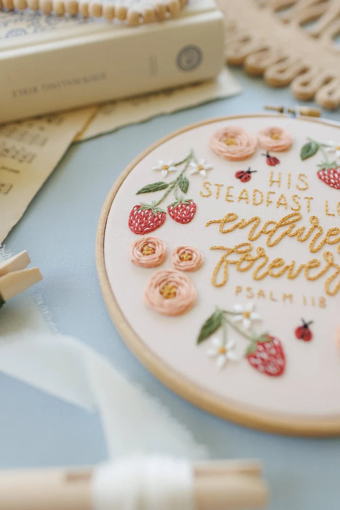 "His Steadfast Love" Embroidery Kit