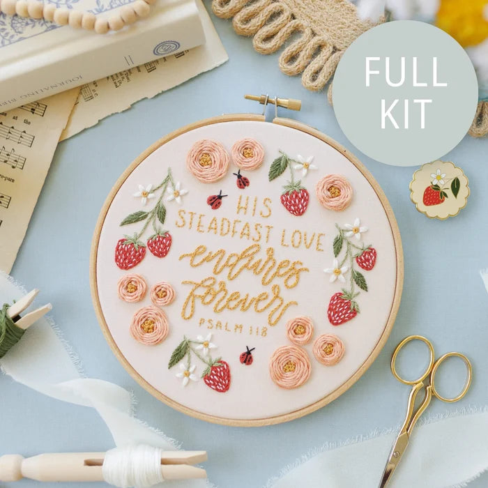 "His Steadfast Love" Embroidery Kit