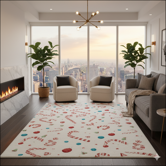 Holiday Candy Mix Area Rug