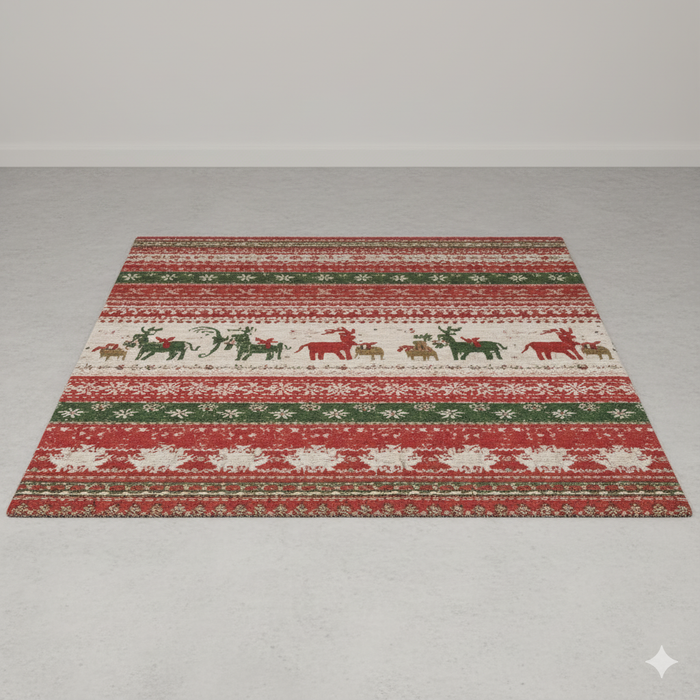 Holiday Cozy Knit Area Rug
