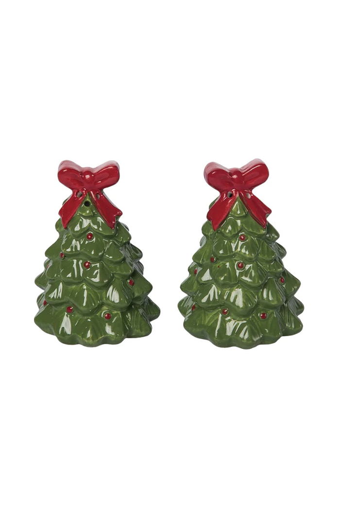 Holiday Tree Salt and Pepper Shakers