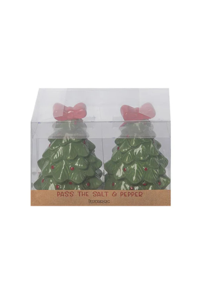 Holiday Tree Salt and Pepper Shakers