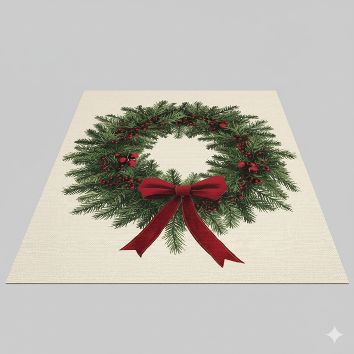 Holiday Wreath Area Rug
