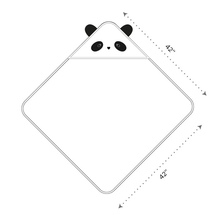 Hooded Towel – Panda (0-18m) (0-5 Years)