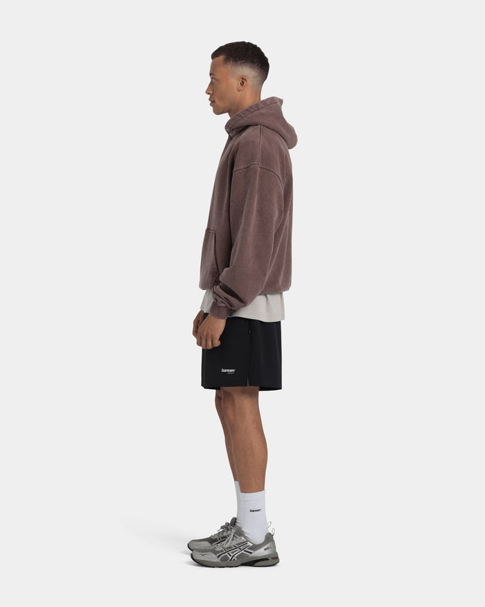 Hoodie Oversize, Men - Acid wash - Chicory Coffee