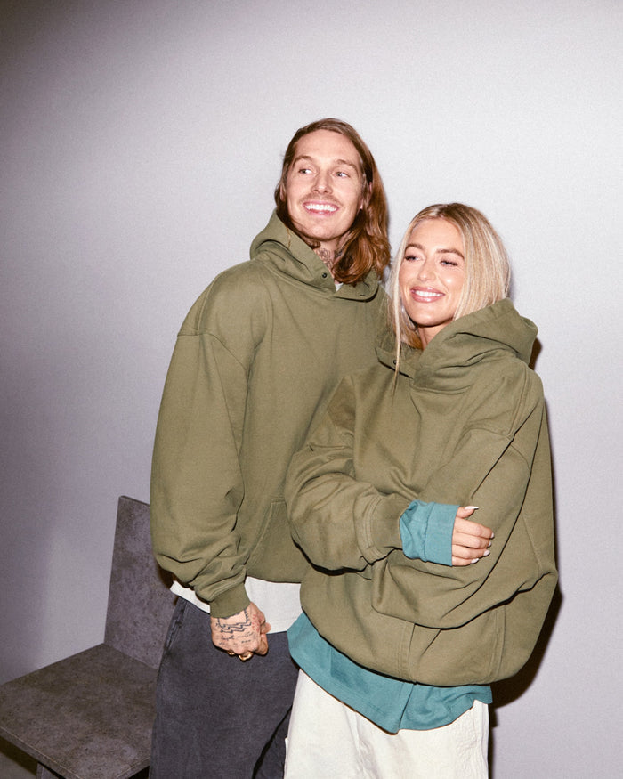 Hoodie Oversize, Women - Emili Sindlev Collection (Olive Green) -